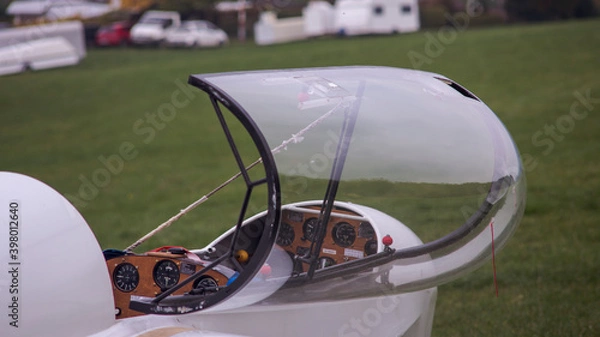 Obraz Cockpit eines Segelfliegers