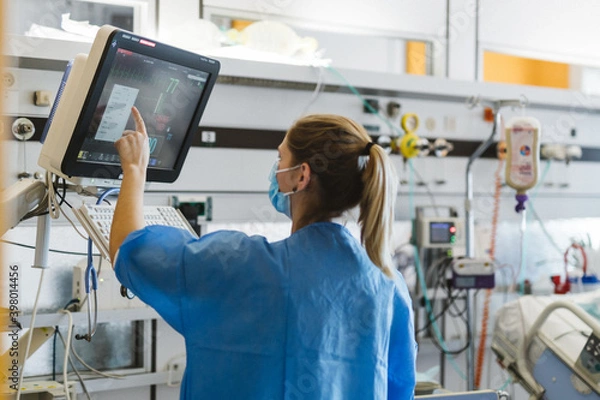 Obraz Infirmière soins intensifs