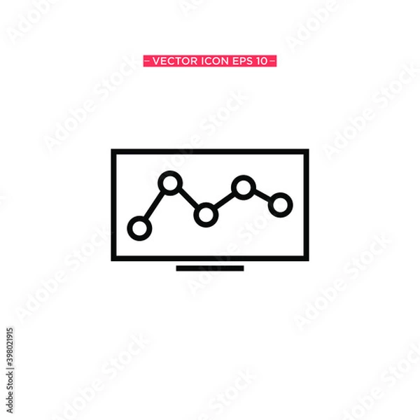 Fototapeta Monitor Simple Icon Vector Illustration