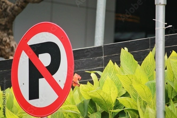 Obraz no parking sign