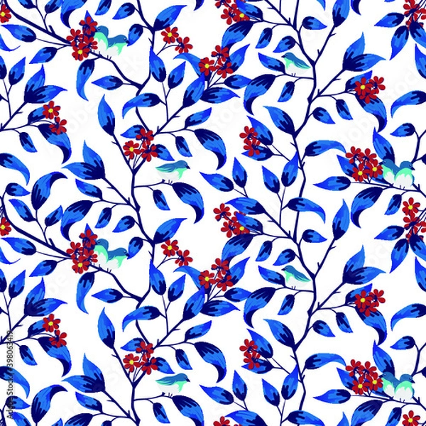 Fototapeta tree and leaf background pattern