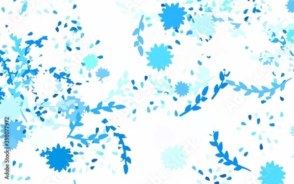 Obraz Light Blue, Green vector elegant pattern with flowers