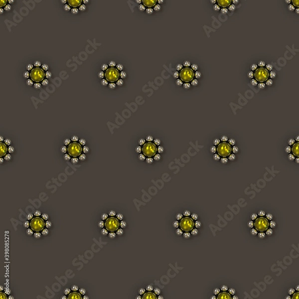 Obraz Iron ball seamless pattern
