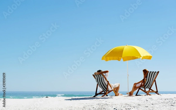 Obraz Letni parasol plażowy