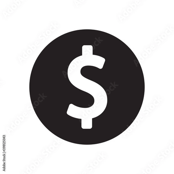 Fototapeta dollar icon - money sign symbol