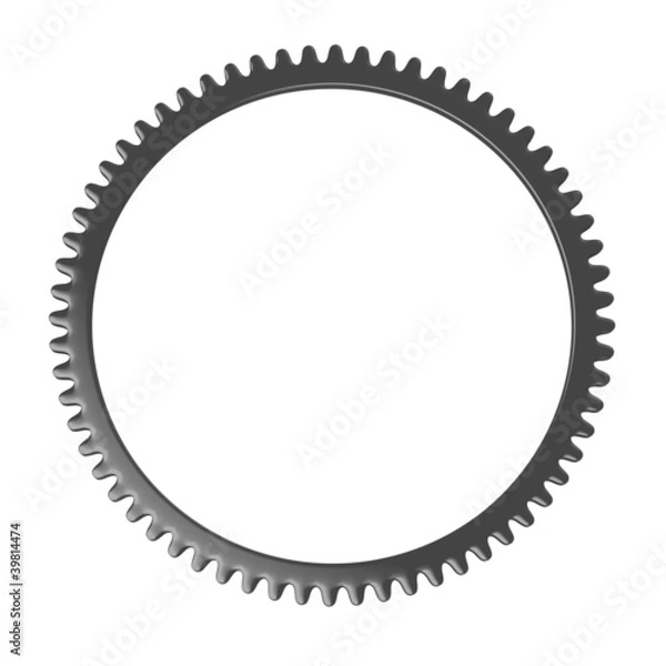 Fototapeta 3d render of clock gear wheel