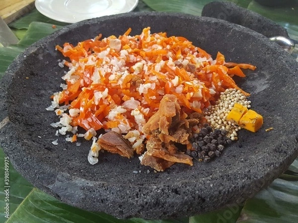 Fototapeta fish in a pan