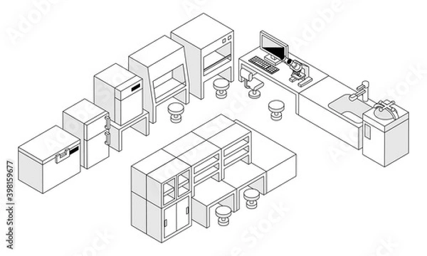 Obraz バイオ実験室