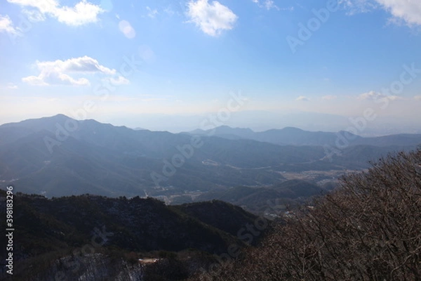 Fototapeta landscape with clouds