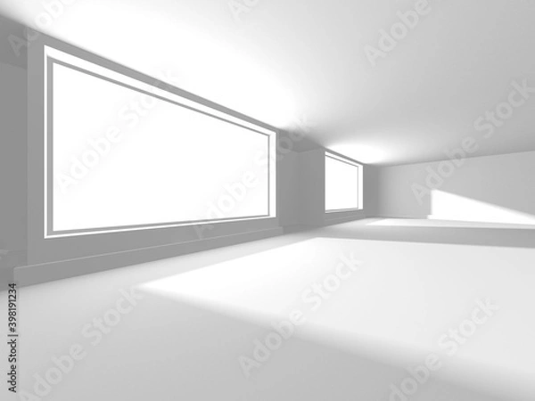 Fototapeta Abstract White Architecture Design Concept