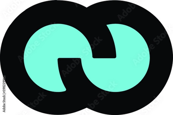 Obraz 
circle linked logo