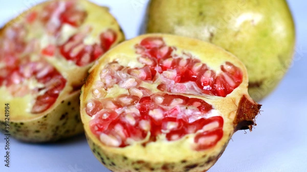 Obraz White Pomegranates on white background.