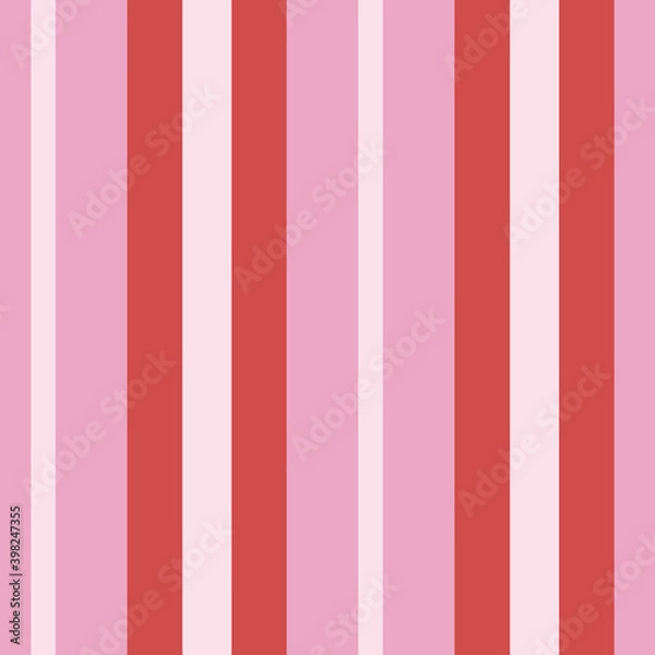 Obraz Preppy Red and Pink Vertical Striped Pattern