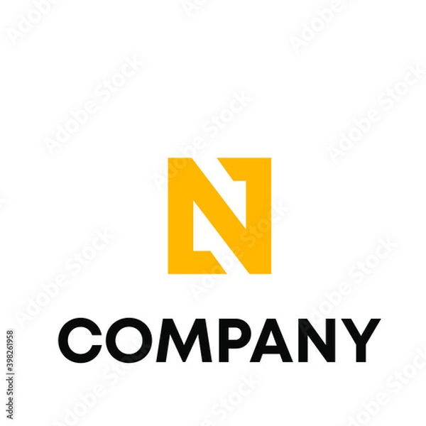Fototapeta N logo design