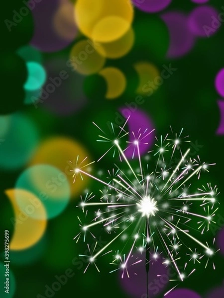 Obraz christmas tree lights