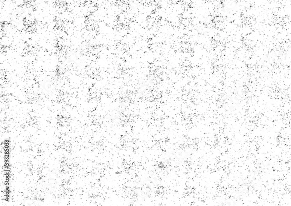 Fototapeta Rough black and white texture vector. Distressed overlay texture. Grunge background. Abstract textured effect. Vector Illustration. Black isolated on white background. EPS10