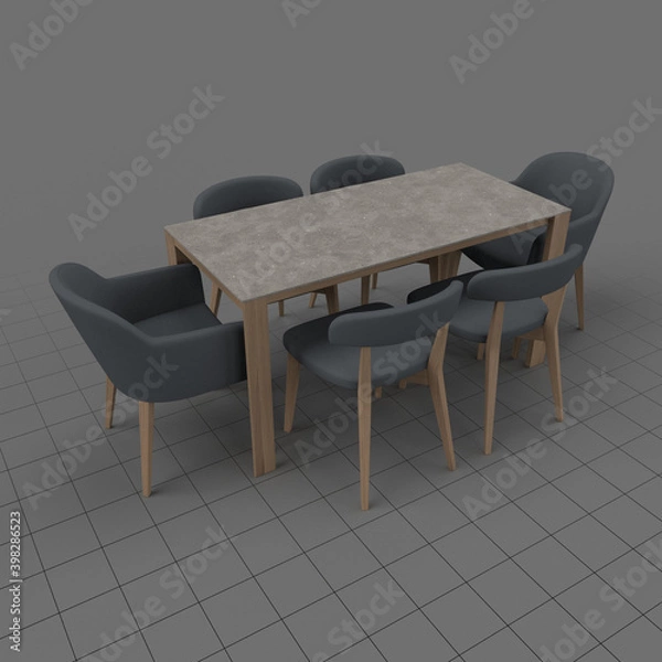 Obraz Stół z krzesłami