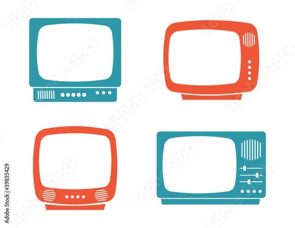 Obraz vintage tv frames 1