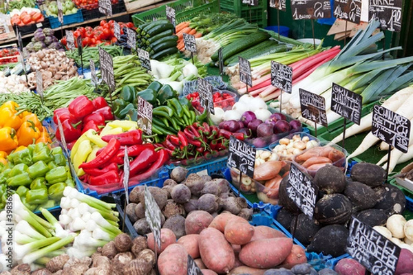 Obraz frisches Gemüse am Markt