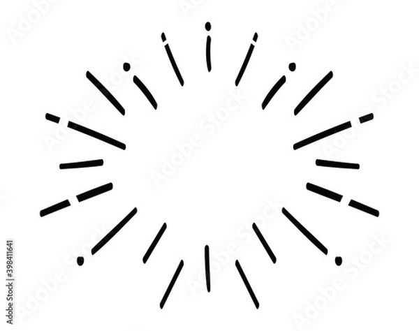 Fototapeta ハンドレタリング　飾り線・フレーム