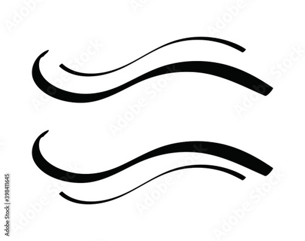 Fototapeta ハンドレタリング　飾り線・フレーム