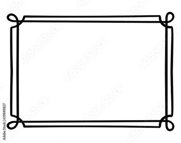 Fototapeta ハンドレタリング　フレーム