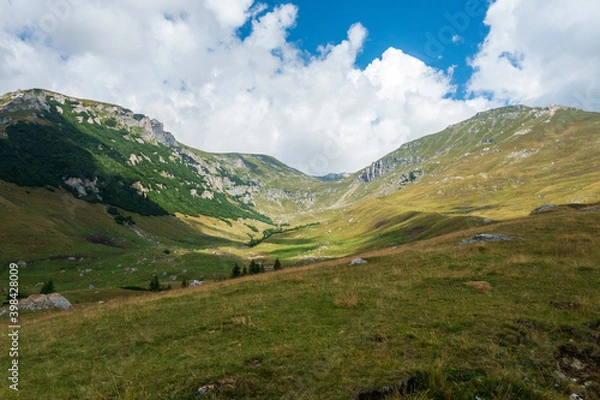 Fototapeta View from Bucegi mountains, Romania, Bucegi National Park