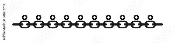 Fototapeta Для ИнтернетаUnited Community Logo. bringing people together into chain link, united community, people equality concept. black and white. Vector illustration