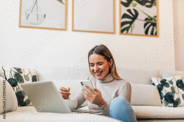 Obraz Positive vibes, looking happy.