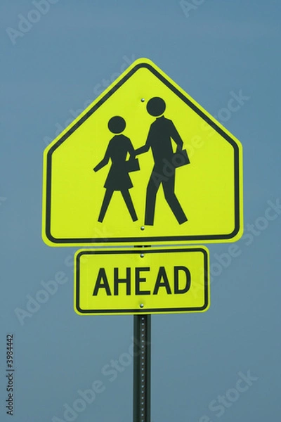 Fototapeta Crosswalk sign