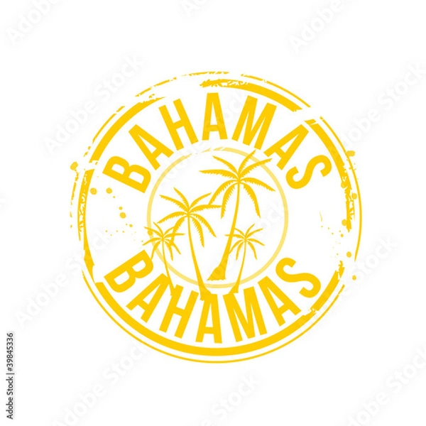 Obraz pieczęć Bahamy