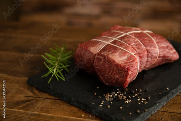 Obraz Wagyu raw beef for roast beef