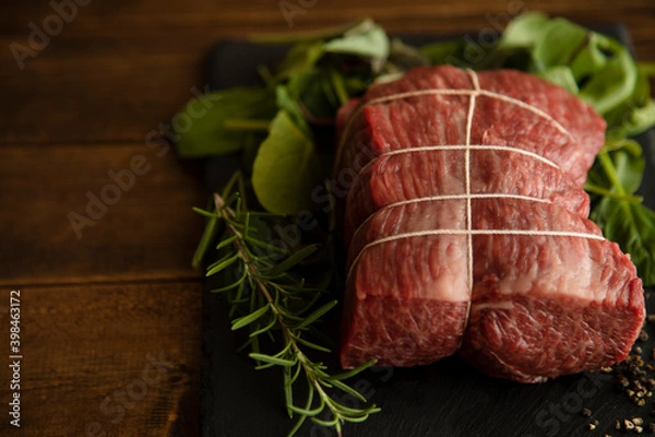 Obraz Wagyu raw beef for roast beef
