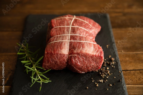 Obraz Wagyu raw beef for roast beef