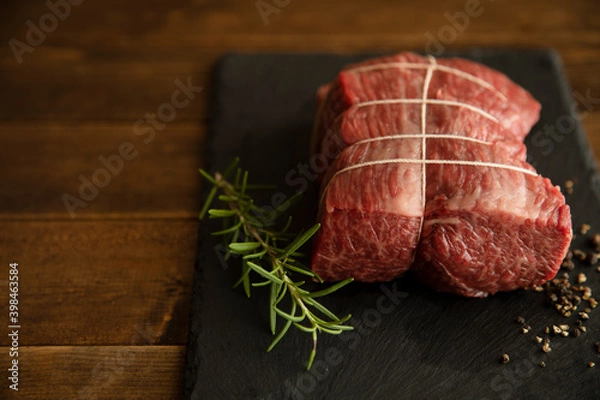 Obraz Wagyu raw beef for roast beef