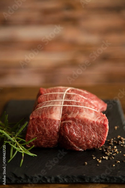 Obraz Wagyu raw beef for roast beef