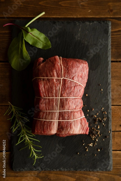 Obraz Wagyu raw beef for roast beef