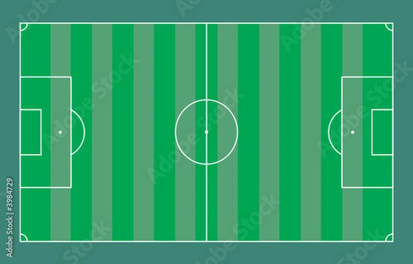 Obraz Soccer Field Illustration