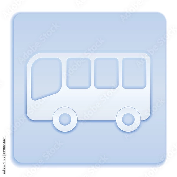 Obraz Bus icon vector filled flat sign