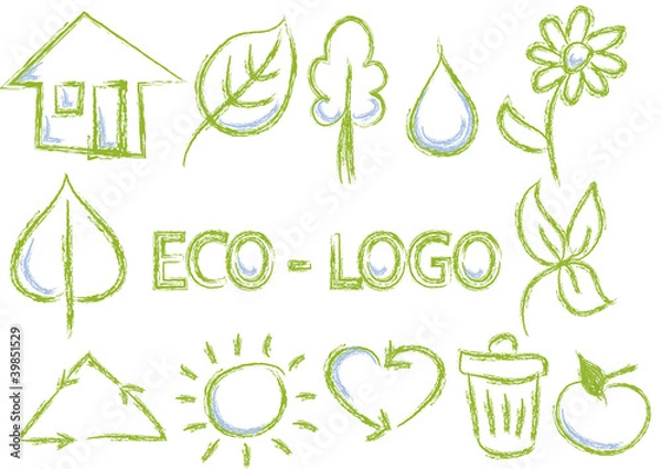 Obraz eko - logo