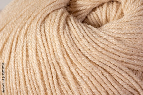 Obraz Close up of knitting thread in a ball