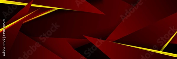 Fototapeta abstract red orange polygonal vector background