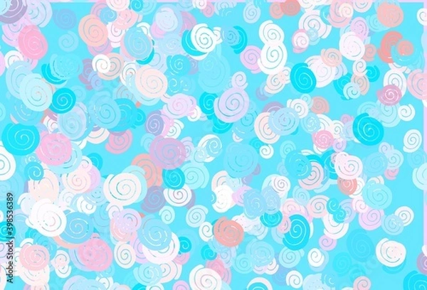 Fototapeta Light Blue, Red vector template with abstract lines.