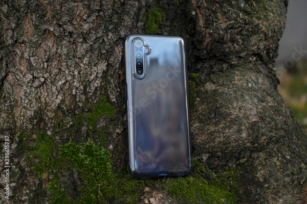 Obraz Beautiful transparent protective case for smartphone