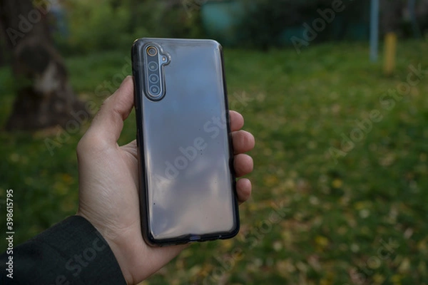 Obraz Beautiful transparent protective case for smartphone