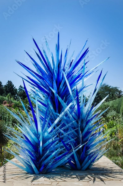 Fototapeta Blue Glass Sculpture (no longer exists)
