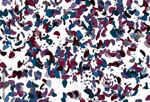 Fototapeta Light Blue, Red vector template with memphis shapes.