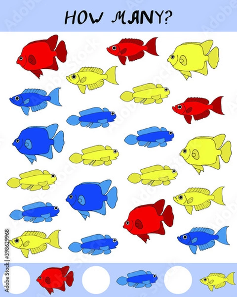 Obraz preschool education is the development of the game tropical fish