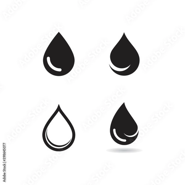 Fototapeta water drop icon
