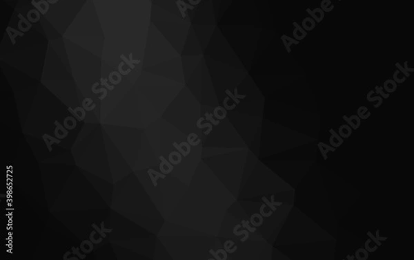 Fototapeta Dark Silver, Gray vector abstract mosaic backdrop. An elegant bright illustration with gradient. Elegant pattern for a brand book.